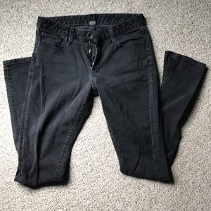 Skinny/straight black Banana Republic jeans